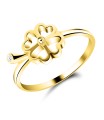 4 Leaf Clover Silver Rings NSR-867